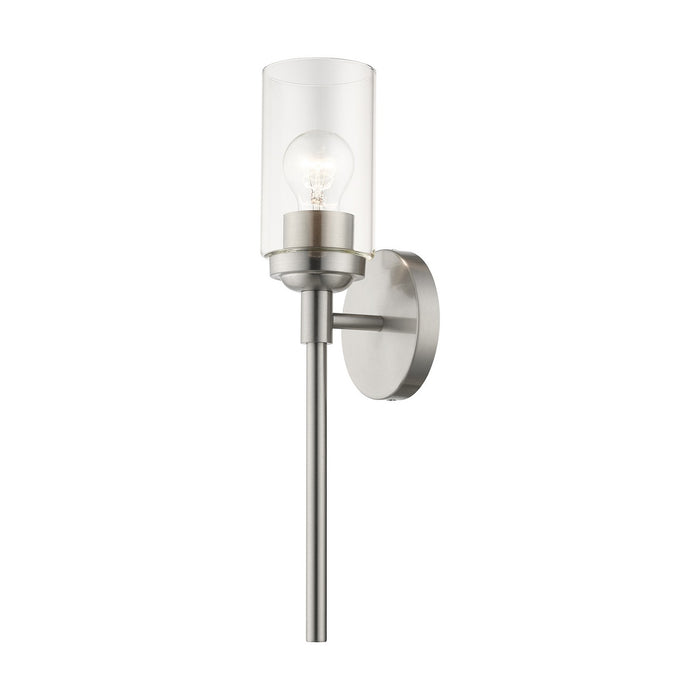 Livex Lighting 18081-91 One Light Wall Sconce, Brushed Nickel