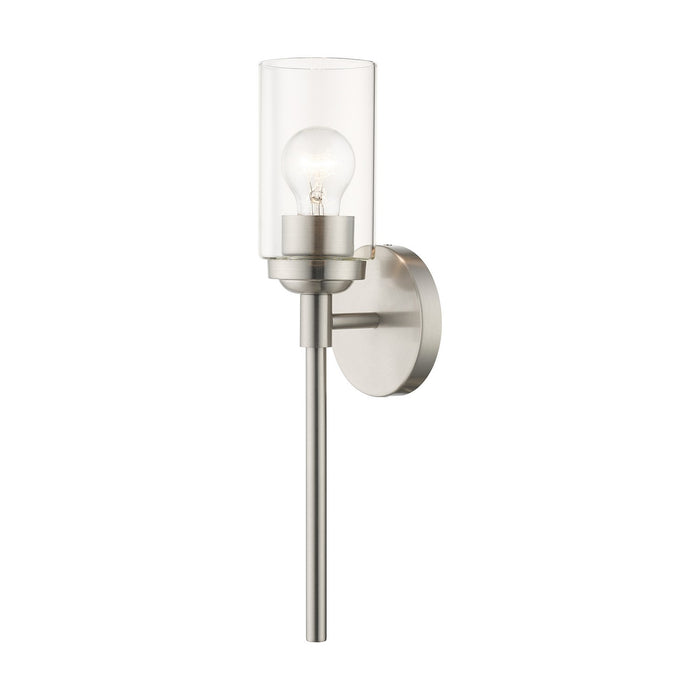 Livex Lighting 18081-91 One Light Wall Sconce, Brushed Nickel
