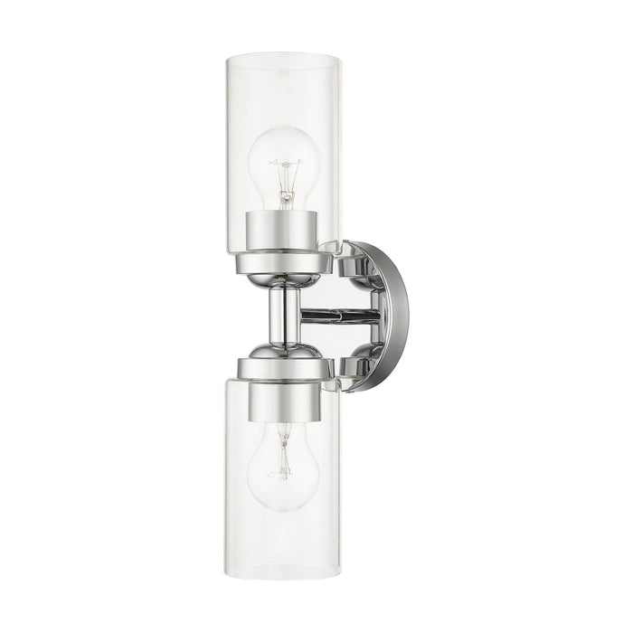 Livex Lighting 18082-05 Two Light Vanity Sconce, Polished Chrome