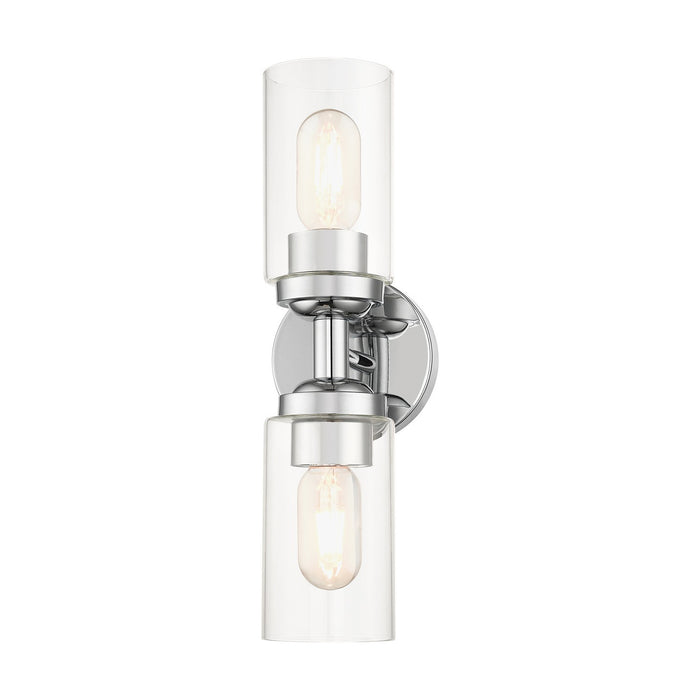 Livex Lighting 18082-05 Two Light Vanity Sconce, Polished Chrome