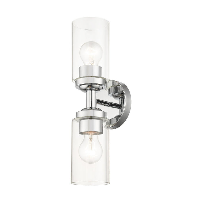 Livex Lighting 18082-05 Two Light Vanity Sconce, Polished Chrome