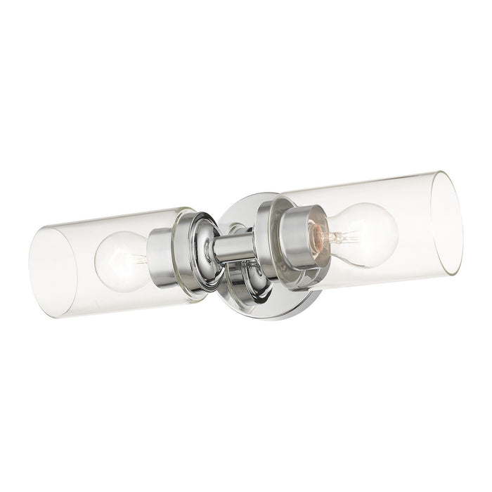 Livex Lighting 18082-05 Two Light Vanity Sconce, Polished Chrome