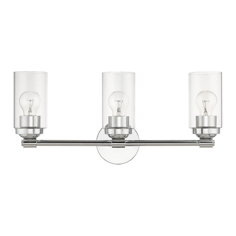 Livex Lighting 18083-05 Three Light Vanity Sconce, Polished Chrome