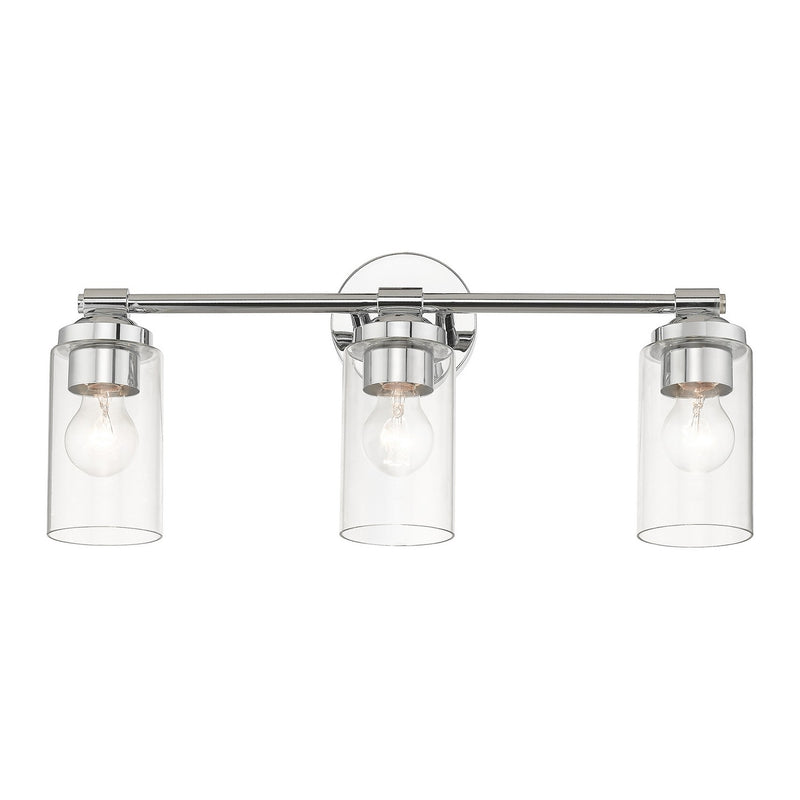 Livex Lighting 18083-05 Three Light Vanity Sconce, Polished Chrome