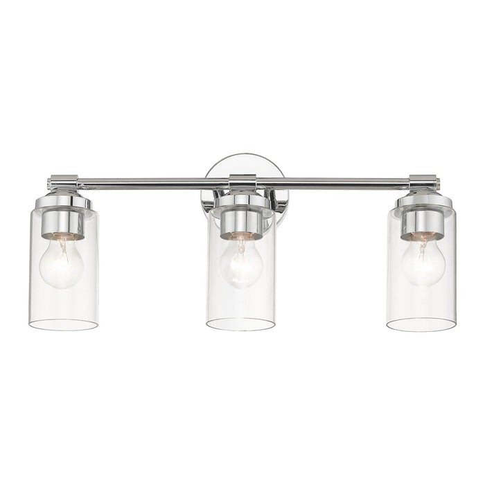 Livex Lighting 18083-05 Three Light Vanity Sconce, Polished Chrome