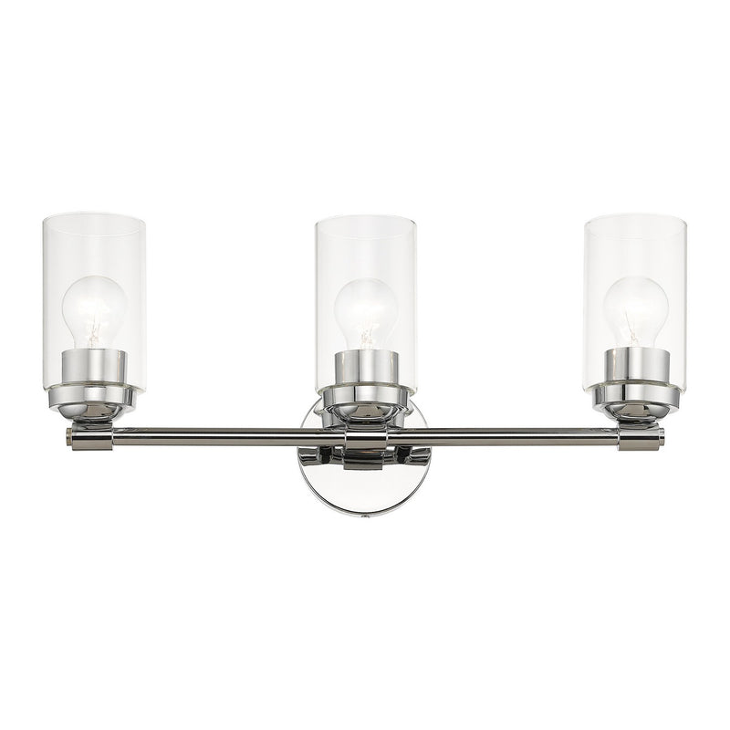 Livex Lighting 18083-05 Three Light Vanity Sconce, Polished Chrome
