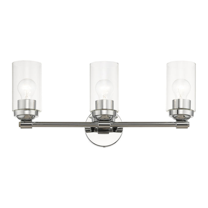 Livex Lighting 18083-05 Three Light Vanity Sconce, Polished Chrome