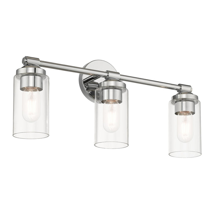 Livex Lighting 18083-05 Three Light Vanity Sconce, Polished Chrome
