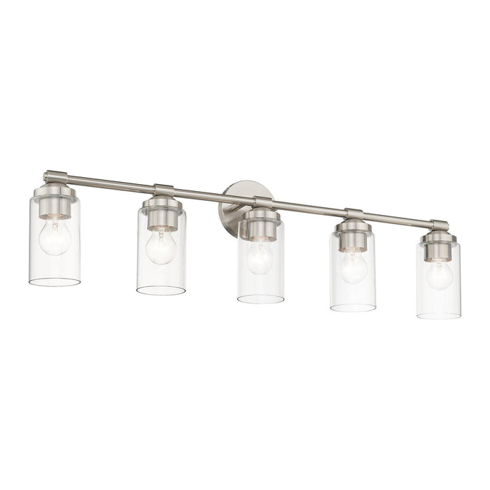 Livex Lighting 18085-91 Five Light Vanity Sconce, Brushed Nickel