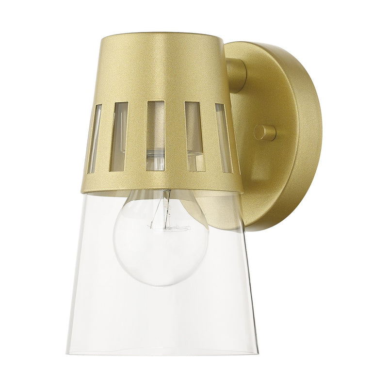 Livex Lighting 27971-33 One Light Outdoor Wall Lantern, Soft Gold