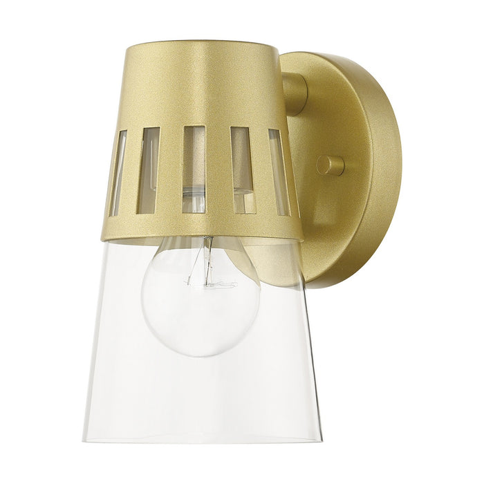 Livex Lighting 27971-33 One Light Outdoor Wall Lantern, Soft Gold