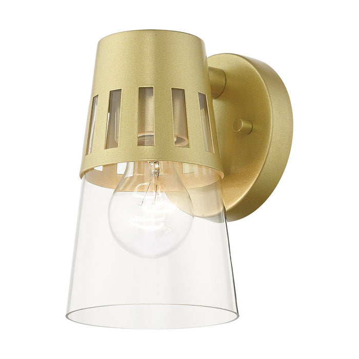 Livex Lighting 27971-33 One Light Outdoor Wall Lantern, Soft Gold