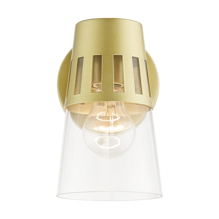 Livex Lighting 27971-33 One Light Outdoor Wall Lantern, Soft Gold