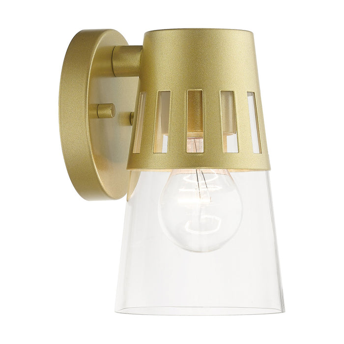 Livex Lighting 27971-33 One Light Outdoor Wall Lantern, Soft Gold