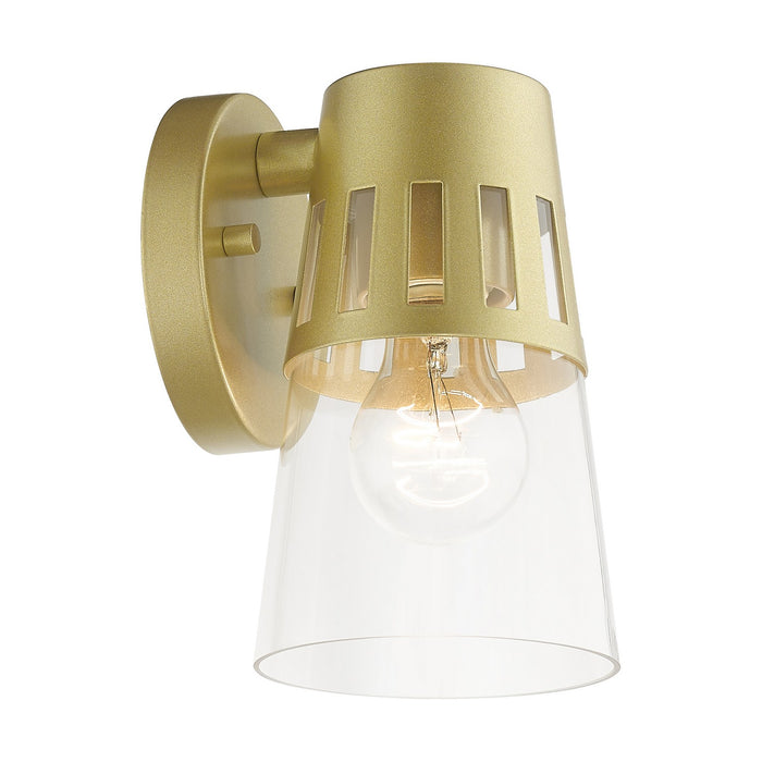 Livex Lighting 27971-33 One Light Outdoor Wall Lantern, Soft Gold
