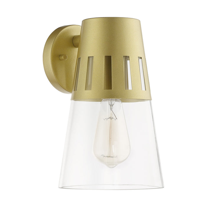 Livex Lighting 27972-33 One Light Outdoor Wall Lantern, Soft Gold