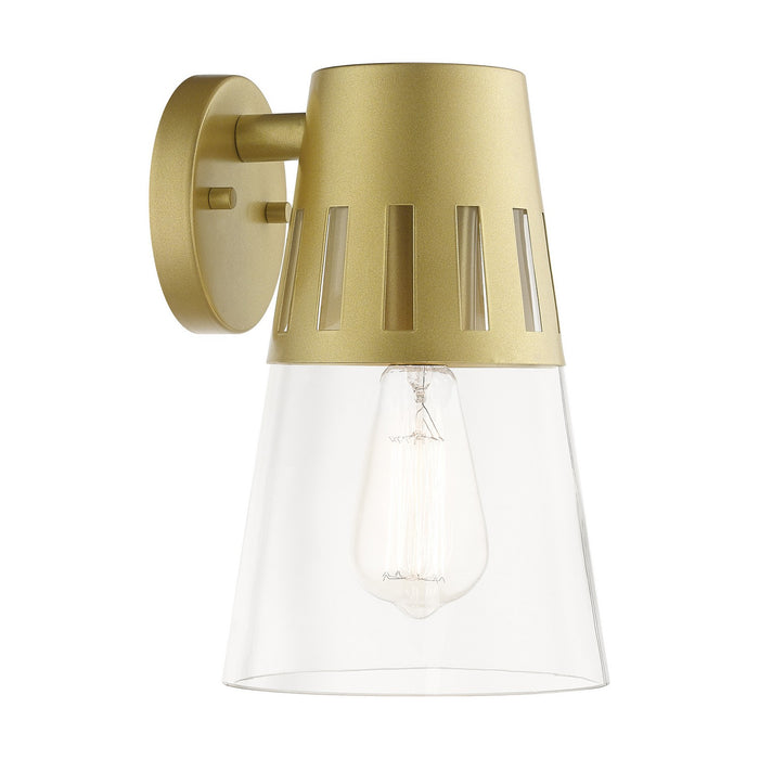 Livex Lighting 27972-33 One Light Outdoor Wall Lantern, Soft Gold