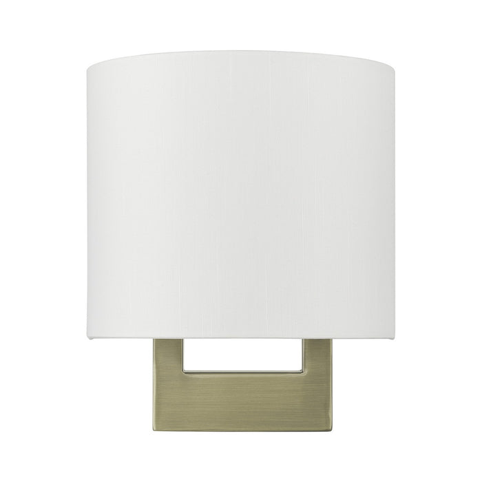 Livex Lighting 42400-01 One Light Wall Sconce, Antique Brass