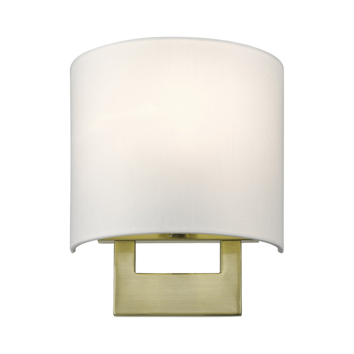 Livex Lighting 42400-01 One Light Wall Sconce, Antique Brass