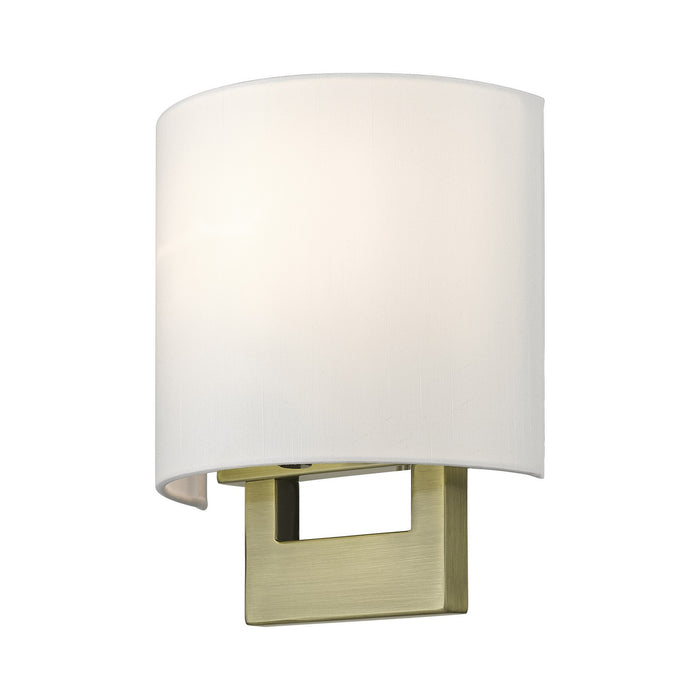 Livex Lighting 42400-01 One Light Wall Sconce, Antique Brass