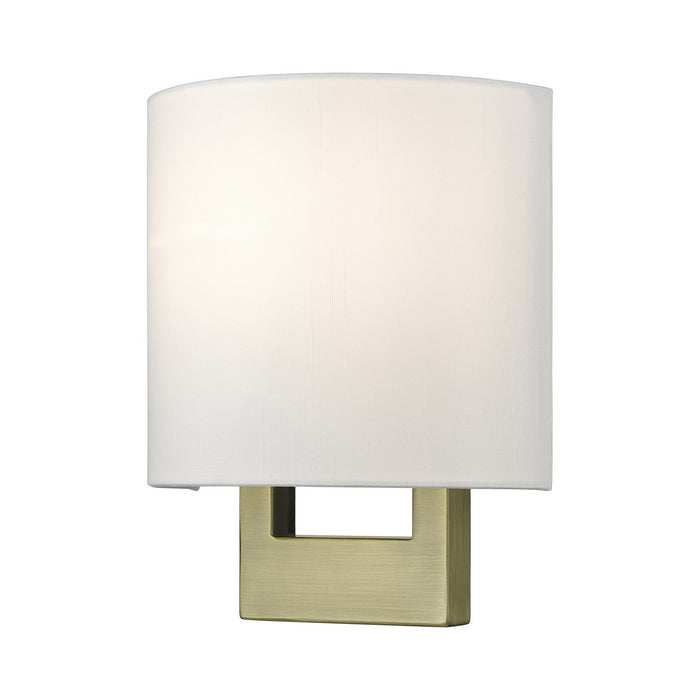 Livex Lighting 42400-01 One Light Wall Sconce, Antique Brass