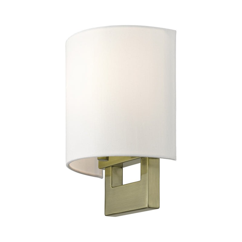 Livex Lighting 42400-01 One Light Wall Sconce, Antique Brass