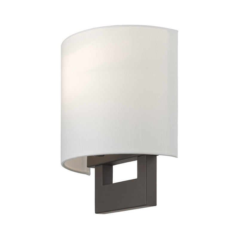 Livex Lighting 42400-07 One Light Wall Sconce, Bronze