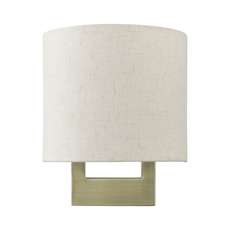 Livex Lighting 42420-01 One Light Wall Sconce, Antique Brass