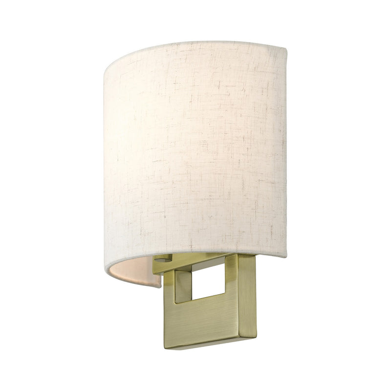 Livex Lighting 42420-01 One Light Wall Sconce, Antique Brass