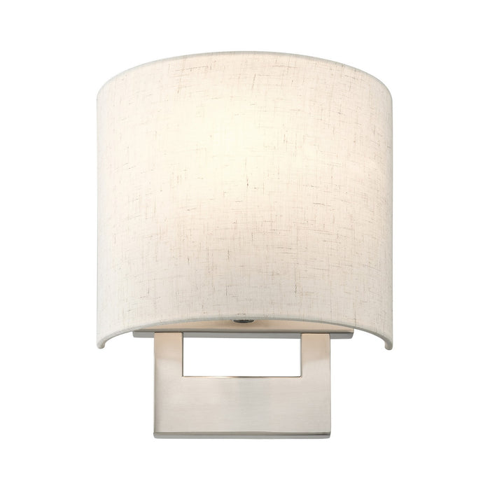 Livex Lighting 42420-91 One Light Wall Sconce, Brushed Nickel