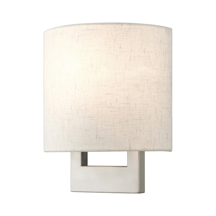 Livex Lighting 42420-91 One Light Wall Sconce, Brushed Nickel