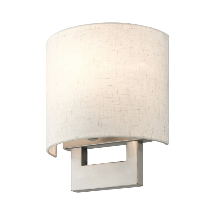 Livex Lighting 42420-91 One Light Wall Sconce, Brushed Nickel