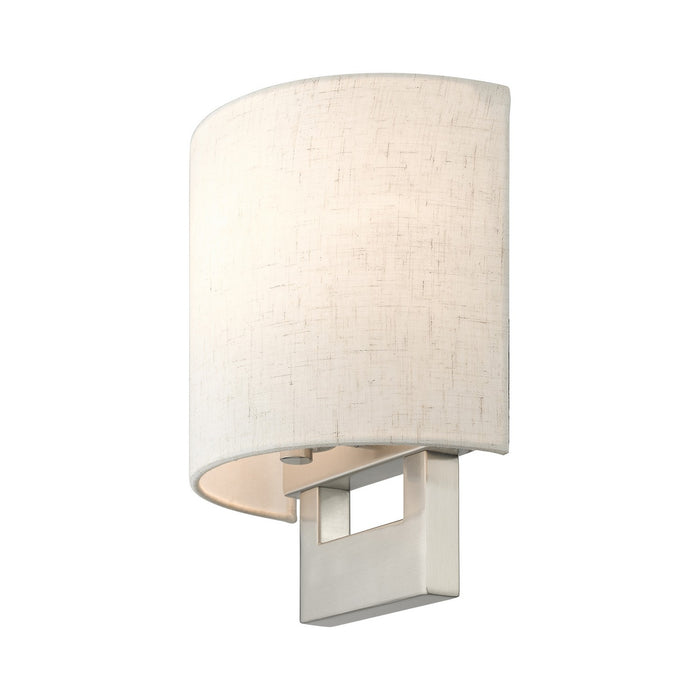 Livex Lighting 42420-91 One Light Wall Sconce, Brushed Nickel
