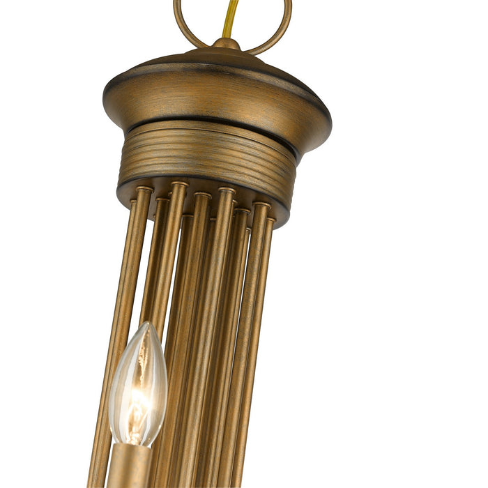 Livex Lighting 42688-48 21 Light Chandelier, Antique Gold Leaf