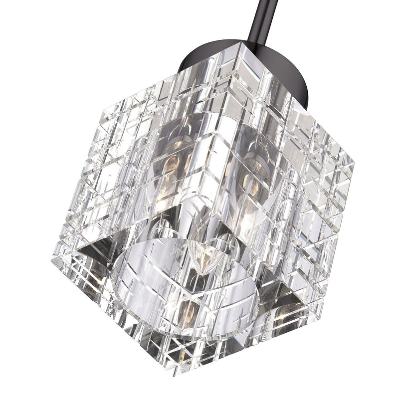 Livex Lighting 46181-46 One Light Semi-Flush Mount, Black Chrome