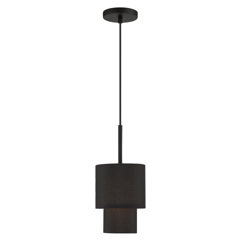 Livex Lighting 50271-04 One Light Mini Pendant, Black