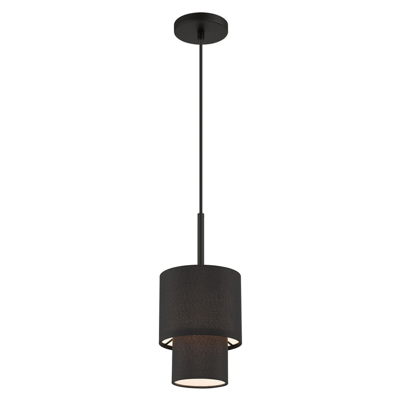 Livex Lighting 50271-04 One Light Mini Pendant, Black
