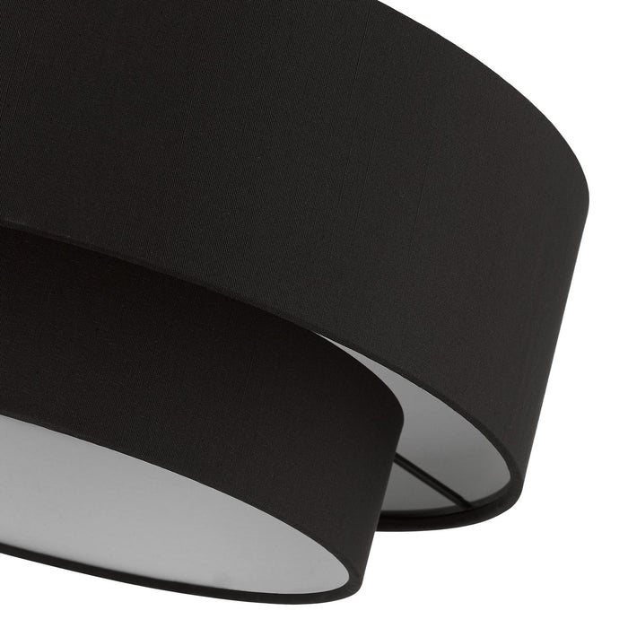 Livex Lighting 50272-04 Three Light Semi-Flush Mount, Black