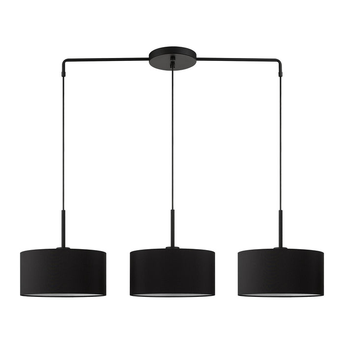Livex Lighting 50273-04 Three Light Linear Chandelier, Black