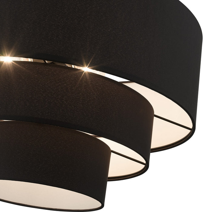 Livex Lighting 50274-04 Four Light Pendant Chandelier, Black