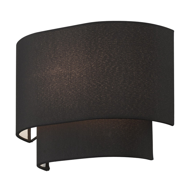 Livex Lighting 50275-04 One Light Wall Sconce, Black