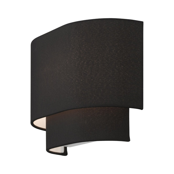 Livex Lighting 50275-04 One Light Wall Sconce, Black
