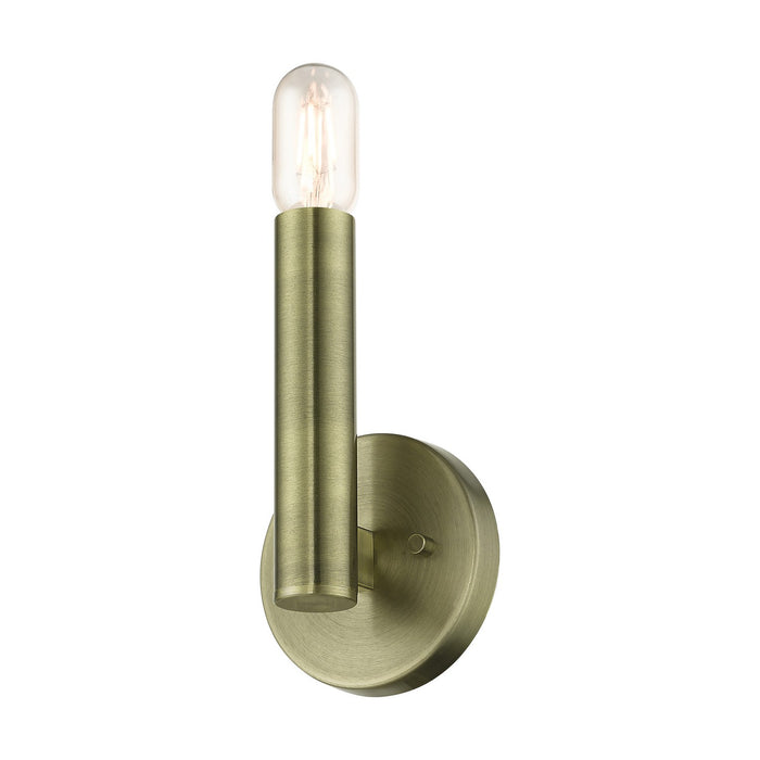 Livex Lighting 51131-01 One Light Wall Sconce, Antique Brass