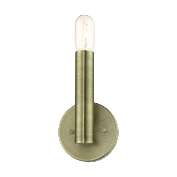 Livex Lighting 51131-01 One Light Wall Sconce, Antique Brass