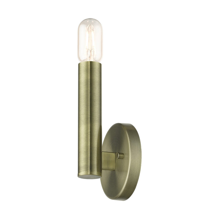 Livex Lighting 51131-01 One Light Wall Sconce, Antique Brass
