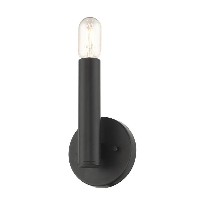 Livex Lighting 51131-04 One Light Wall Sconce, Black