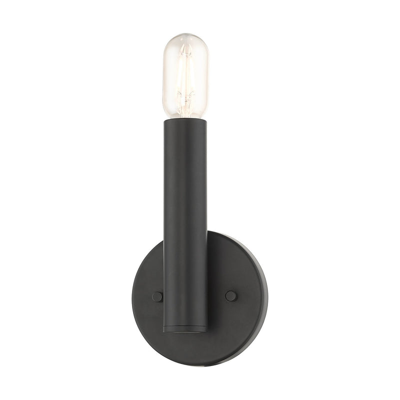 Livex Lighting 51131-04 One Light Wall Sconce, Black