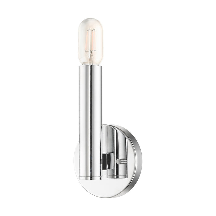 Livex Lighting 51131-05 One Light Wall Sconce, Polished Chrome