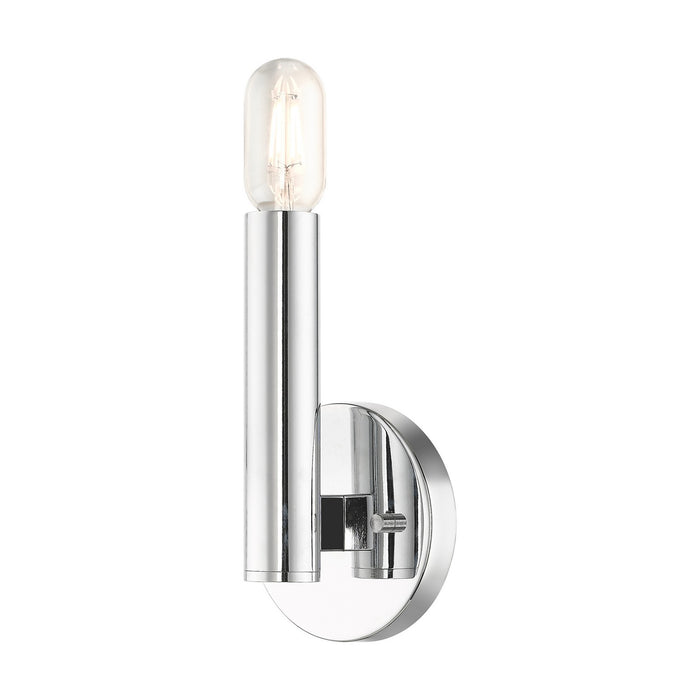Livex Lighting 51131-05 One Light Wall Sconce, Polished Chrome