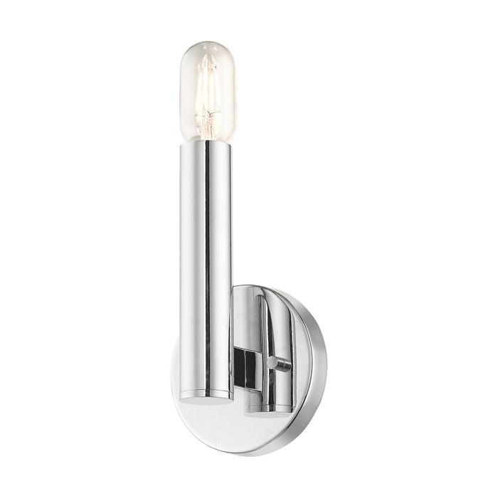 Livex Lighting 51131-05 One Light Wall Sconce, Polished Chrome